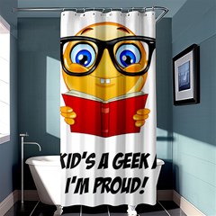 Geek Kid Shower Curtain 36  X 72  (stall)  by athenastemple