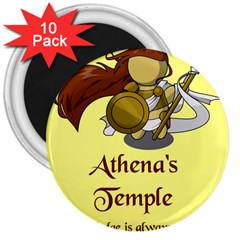 Athena s Temple 3  Magnets (10 Pack)  by athenastemple