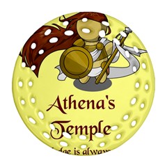 Athena s Temple Ornament (round Filigree) by athenastemple