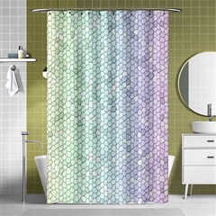 The Background Wallpaper Mosaic Shower Curtain 48  X 72  (small)  by Nexatart