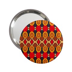 Ovals Pattern                                                         			2 25  Handbag Mirror by LalyLauraFLM