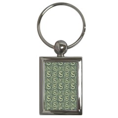 Money Symbol Ornament Key Chains (rectangle)  by dflcprintsclothing