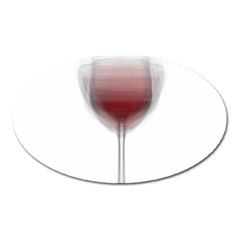 Wine Glass Steve Socha Oval Magnet by WineGlassOverlay
