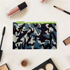 Blue Water Camouflage Cosmetic Bag (xs) by Nexatart