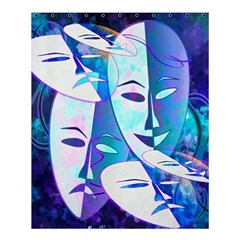 Abstract Mask Artwork Digital Art Shower Curtain 60  X 72  (medium)  by Nexatart