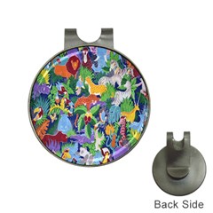 Animated Safari Animals Background Hat Clips With Golf Markers by Nexatart