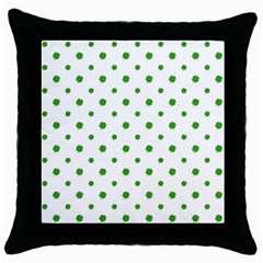 Saint Patrick Motif Pattern Throw Pillow Case (black) by dflcprints