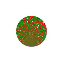 Background Abstract Christmas Pattern Golf Ball Marker (4 Pack) by Nexatart
