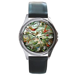 Beautiful Bird Round Metal Watch by Nexatart