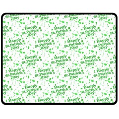 Saint Patrick Motif Pattern Double Sided Fleece Blanket (medium)  by dflcprints