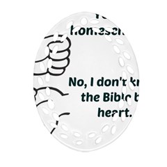 Bible No Ornament (oval Filigree) by athenastemple