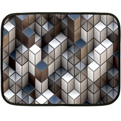 Cube Design Background Modern Fleece Blanket (mini) by Nexatart