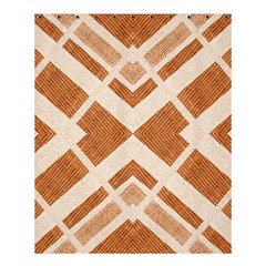 Fabric Textile Tan Beige Geometric Shower Curtain 60  X 72  (medium)  by Nexatart