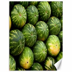 Food Summer Pattern Green Watermelon Canvas 12  X 16   by Nexatart