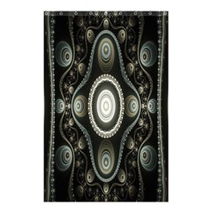 Fractal Beige Blue Abstract Shower Curtain 48  X 72  (small)  by Nexatart