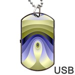 Fractal Eye Fantasy Digital Dog Tag USB Flash (One Side) Front