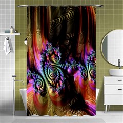 Fractal Colorful Background Shower Curtain 48  X 72  (small)  by Nexatart