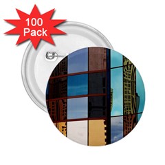 Glass Facade Colorful Architecture 2 25  Buttons (100 Pack)  by Nexatart