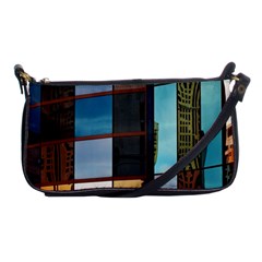 Glass Facade Colorful Architecture Shoulder Clutch Bags by Nexatart