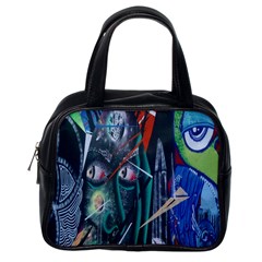 Graffiti Art Urban Design Paint Classic Handbags (one Side) by Nexatart