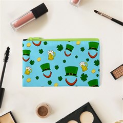 St  Patrick s Day Pattern Cosmetic Bag (xs) by Valentinaart