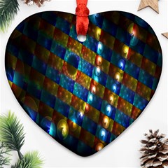 Fractal Digital Art Heart Ornament (two Sides) by Nexatart