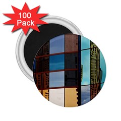 Glass Facade Colorful Architecture 2 25  Magnets (100 Pack)  by Nexatart