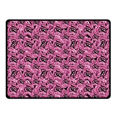 Floral Pink Collage Pattern Fleece Blanket (small) by dflcprints