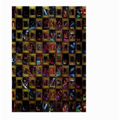 Kaleidoscope Pattern Abstract Art Large Garden Flag (two Sides) by Nexatart