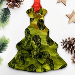 Olive Seamless Camouflage Pattern Ornament (christmas Tree)  by Nexatart