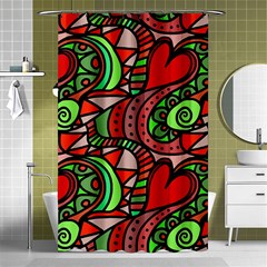 Seamless Tile Background Abstract Shower Curtain 48  X 72  (small)  by Nexatart