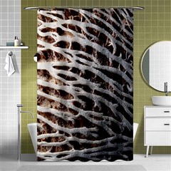 Seed Worn Lines Close Macro Shower Curtain 48  X 72  (small)  by Nexatart