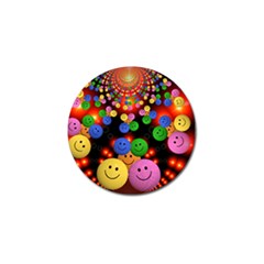 Smiley Laugh Funny Cheerful Golf Ball Marker (10 Pack) by Nexatart