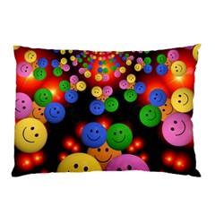 Smiley Laugh Funny Cheerful Pillow Case by Nexatart