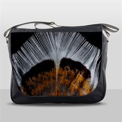 Spring Bird Feather Turkey Feather Messenger Bags by Nexatart