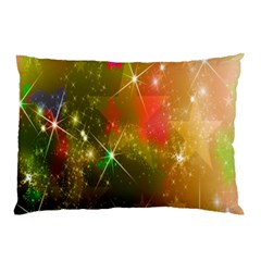 Star Christmas Background Image Red Pillow Case (two Sides) by Nexatart