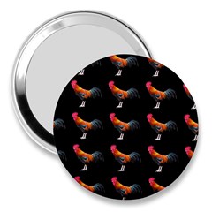 Background Pattern Chicken Fowl 3  Handbag Mirrors by Amaryn4rt