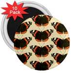 Butterfly Butterflies Insects 3  Magnets (10 pack)  Front