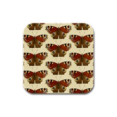 Butterfly Butterflies Insects Rubber Square Coaster (4 Pack)  by Amaryn4rt