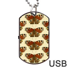 Butterfly Butterflies Insects Dog Tag Usb Flash (two Sides) by Amaryn4rt