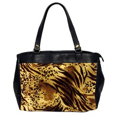 Pattern Tiger Stripes Print Animal Office Handbags (2 Sides)  by Amaryn4rt