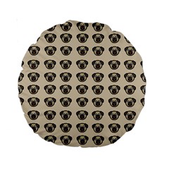 Puppy Dog Pug Pup Graphic Standard 15  Premium Round Cushions by Amaryn4rt