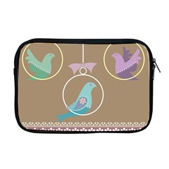 Isolated Wallpaper Bird Sweet Fowl Apple Macbook Pro 17  Zipper Case by Amaryn4rt