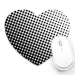 Background Wallpaper Texture Lines Dot Dots Black White Heart Mousepads by Amaryn4rt