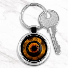 Fractal Mathematics Abstract Key Chains (round)  by Amaryn4rt