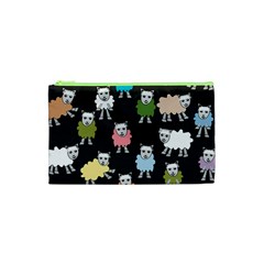 Sheep Cartoon Colorful Cosmetic Bag (xs) by Amaryn4rt