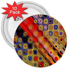 Background Texture Pattern 3  Buttons (10 Pack)  by Amaryn4rt