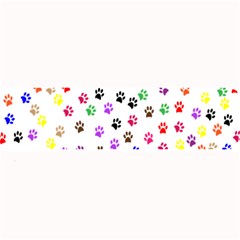 Paw Prints Background Large Bar Mats by Amaryn4rt