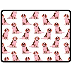 Dog Animal Pattern Double Sided Fleece Blanket (large)  by Amaryn4rt