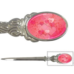 Hearts Pink Background Letter Openers by Amaryn4rt